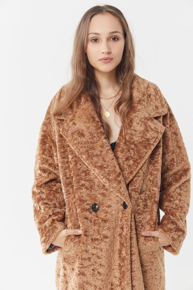 Avec Les Filles Faux Fur Cocoon Coat #2