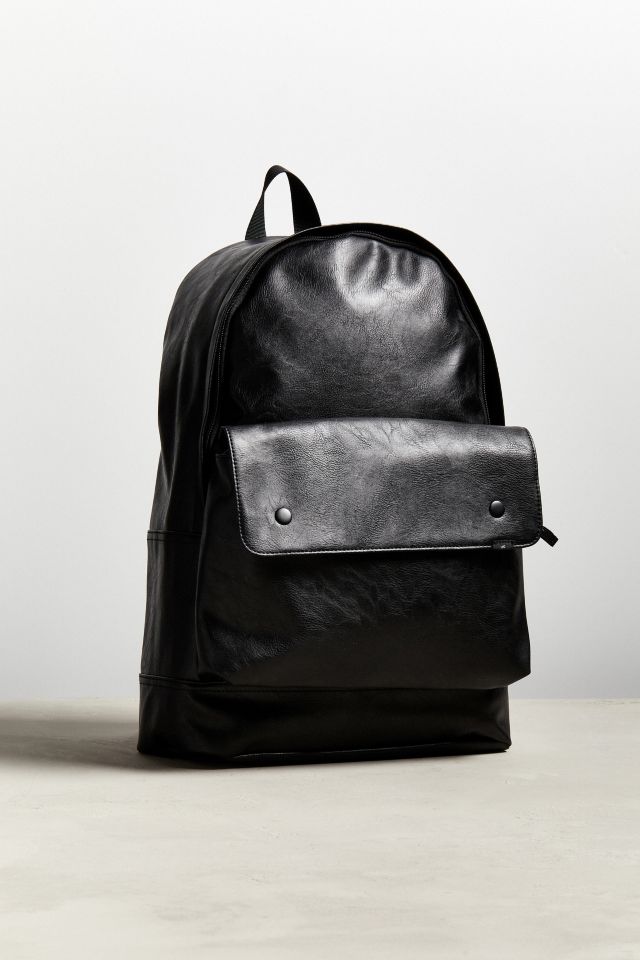 UO Faux Leather Flap Pocket Backpack | Urban Outfitters