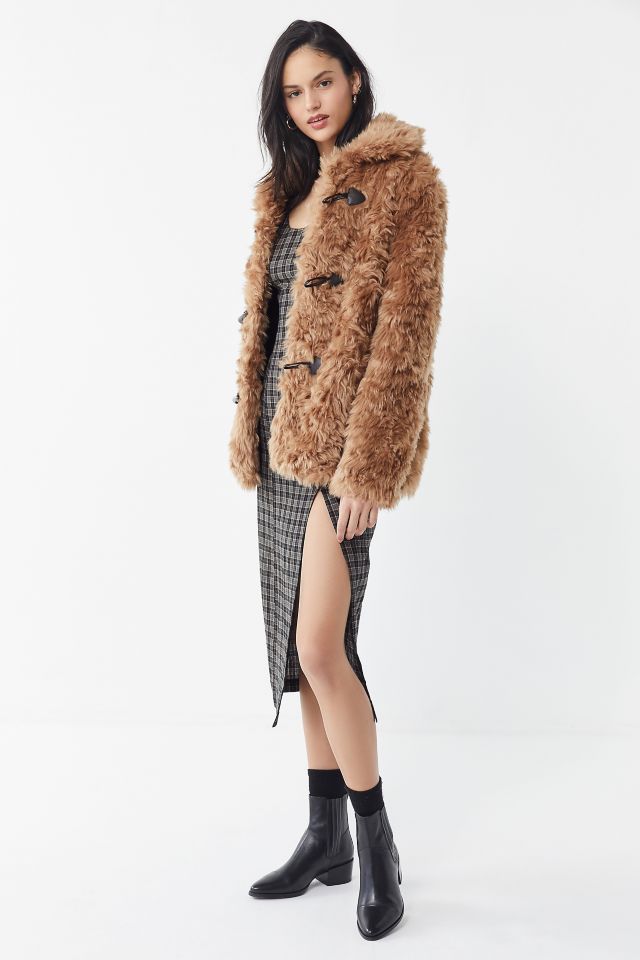 Avec Les Filles Faux Fur Toggle Coat #1
