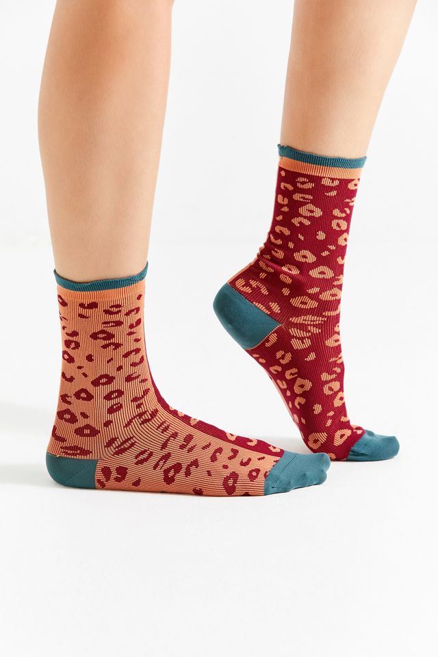 Hansel From Basel Tonal Leopard Crew Sock #2