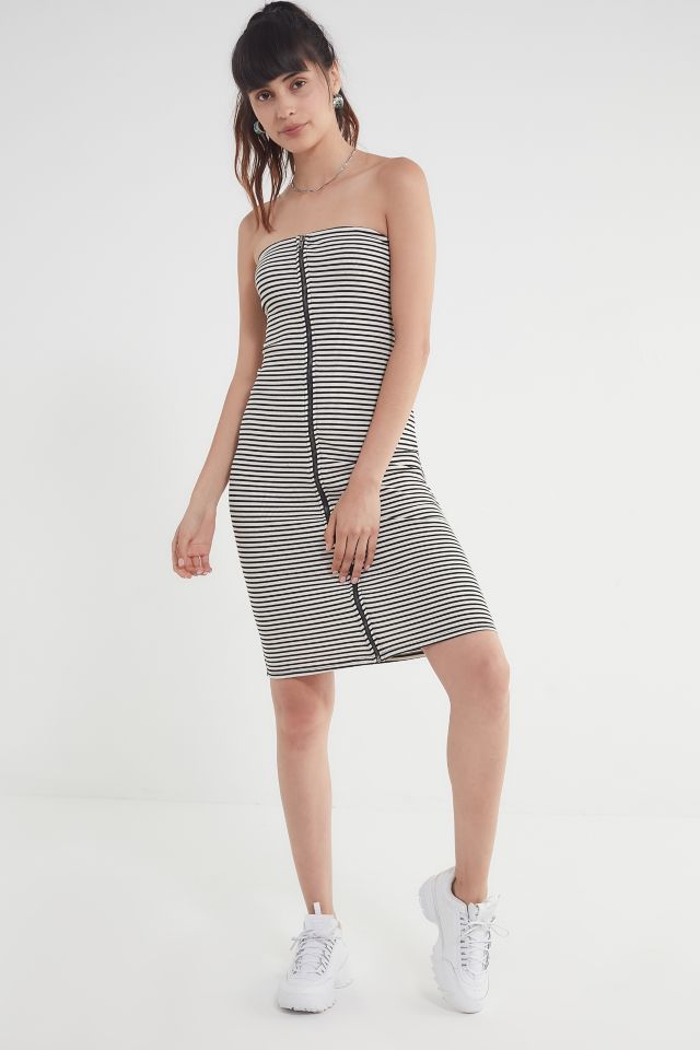 UO Striped Zipper Tube Dress #3