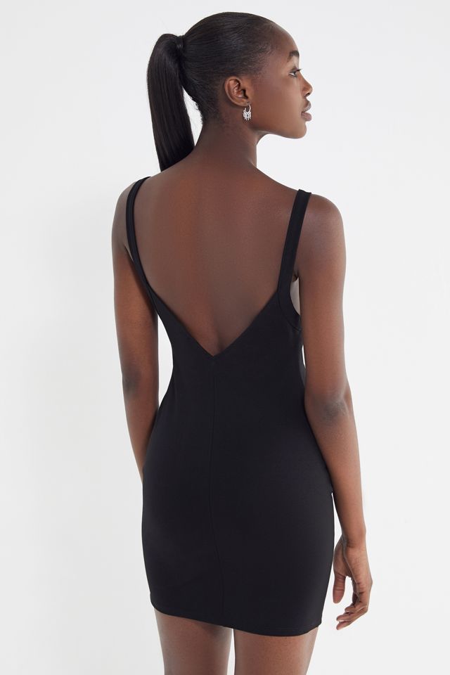 UO Ponte Plunging Mini Dress #2