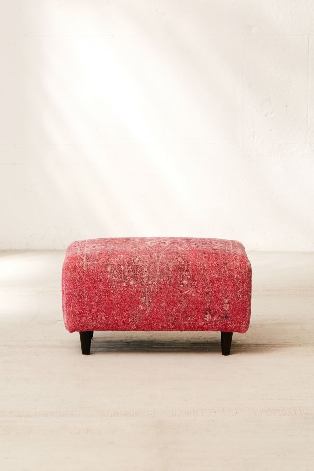 Isolde Chenille Ottoman #2