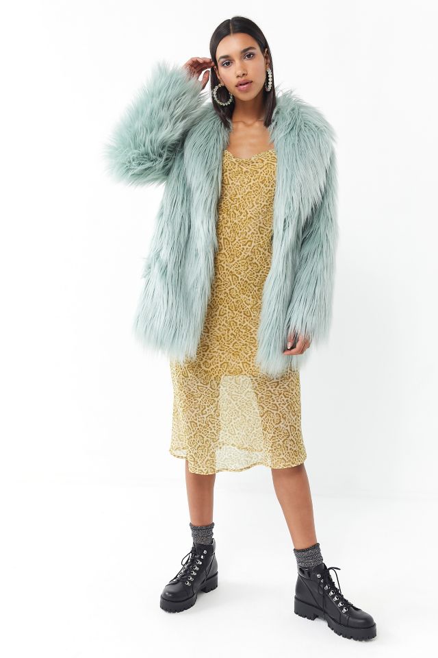 Jakke Heather Mongolian Faux Fur Coat #1