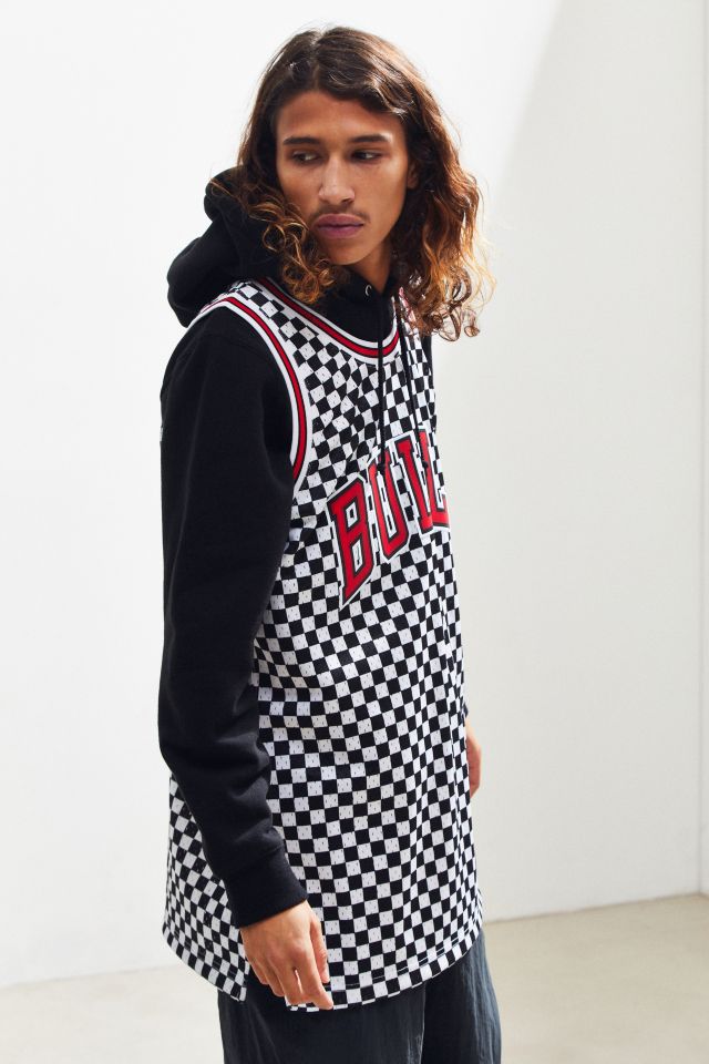 Checkered store bulls jersey