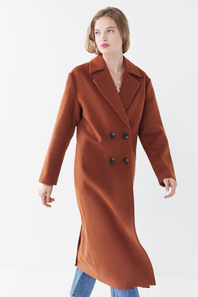 UO Wool Double-Breasted Overcoat  #3