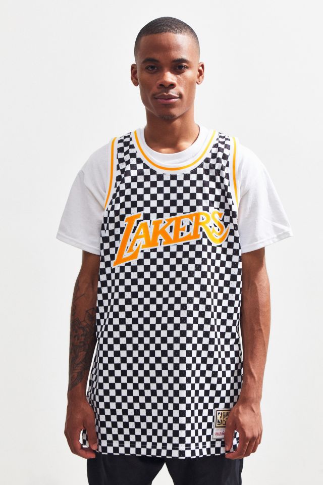 Lakers store checkered jersey