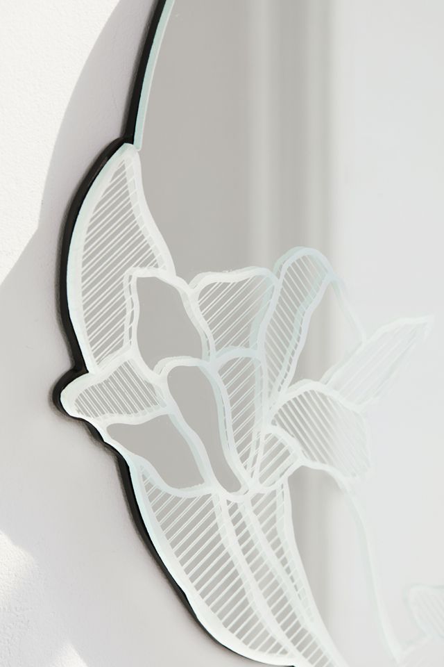 Poppy Floral Round Wall Mirror #2