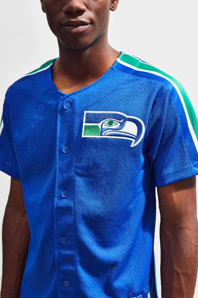 Seattle Seahawks Throwback Mesh Jersey, Medium