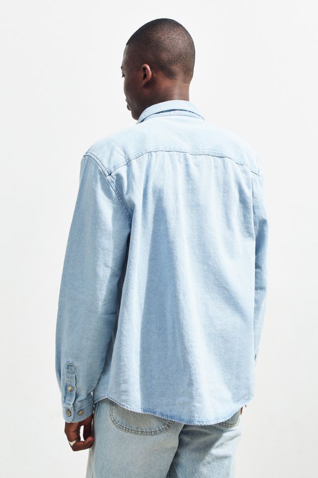 BDG Long Sleeve Denim Button-Down Shirt #4