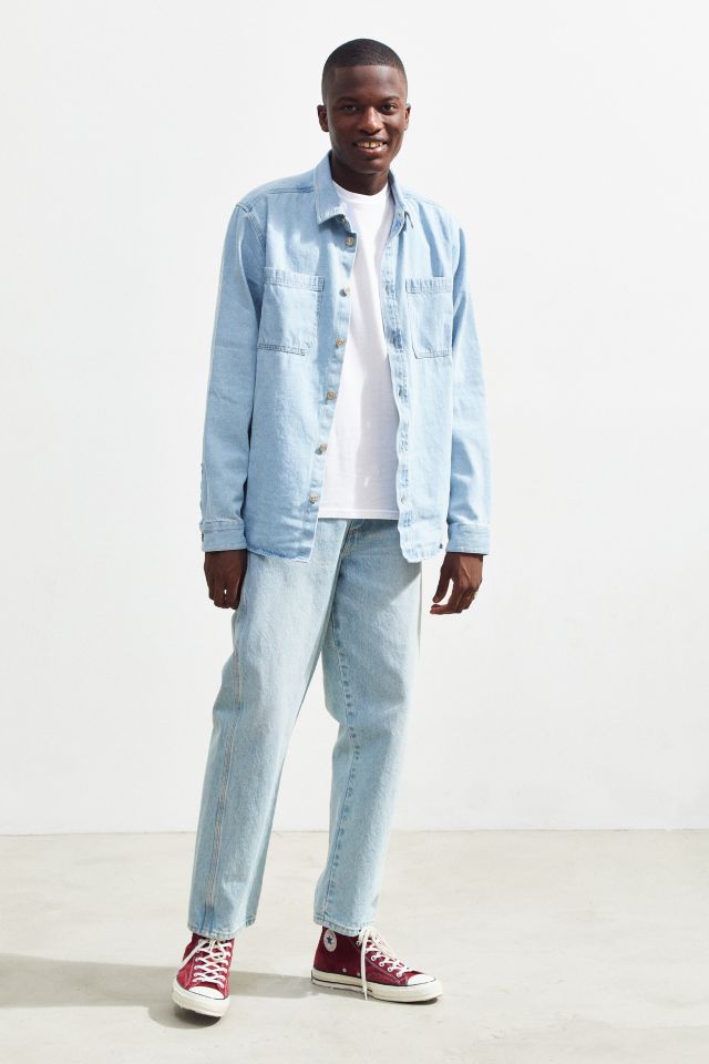 BDG Long Sleeve Denim Button-Down Shirt #5