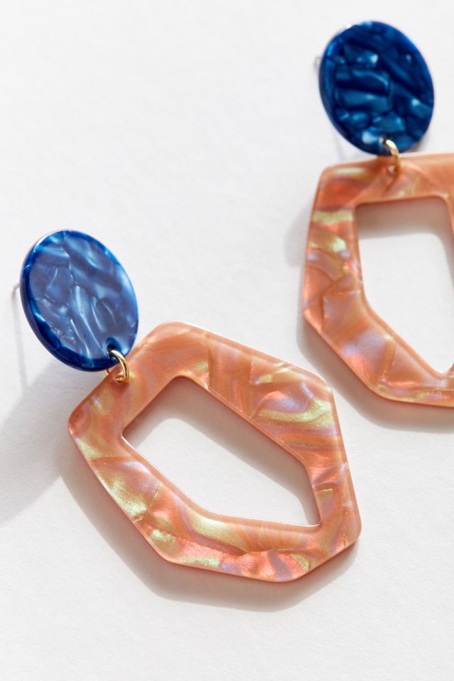 Tallie Two-Tone Resin Drop Earring #2