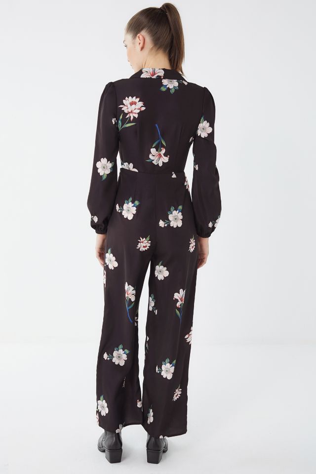 UO Floral Tie-Front Jumpsuit #1