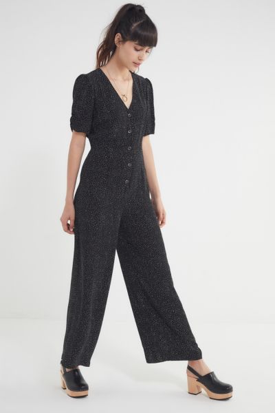 UO Tea Button-Down Jumpsuit | Urban Outfitters