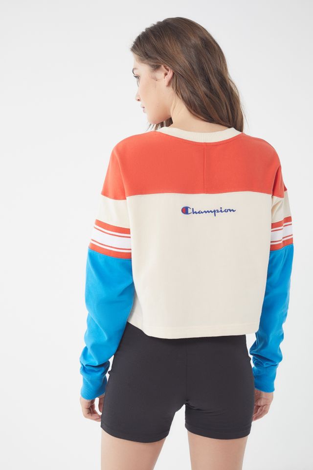 Champion UO Exclusive Colorblock Long Sleeve Tee Urban Outfitters Canada