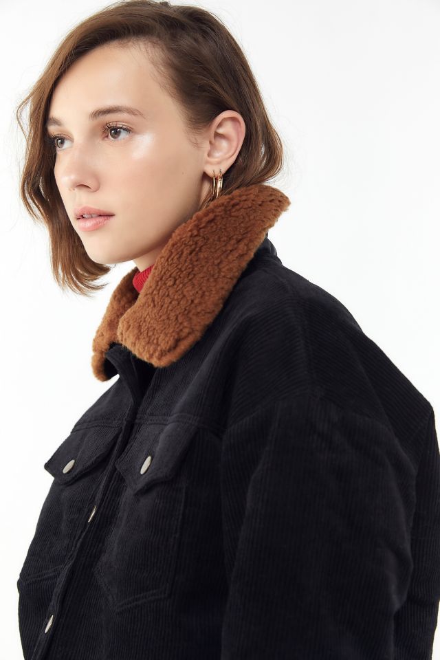 Side Party Jessa Corduroy Sherpa Trucker Jacket #1