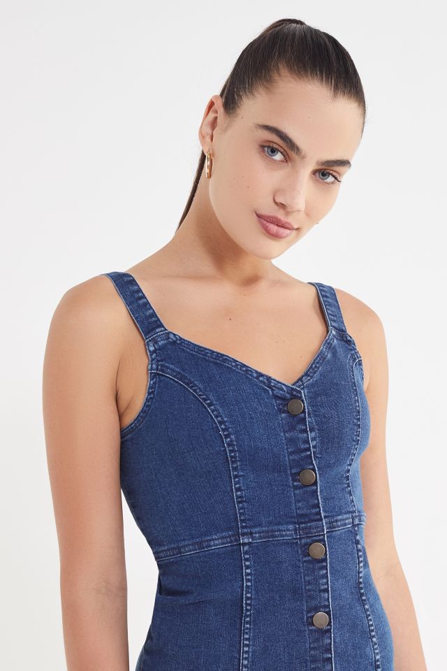 Urban outfitters best sale denim button dress