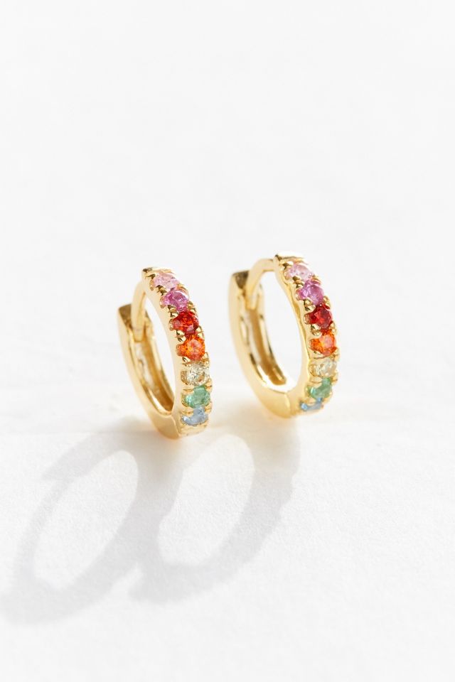Stella and Bow Violet Huggie Hoop Earring #2