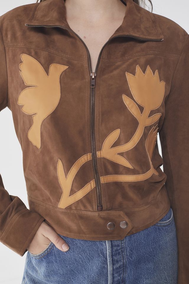 UO Birds Of A Feather Suede Gas Jacket  #1