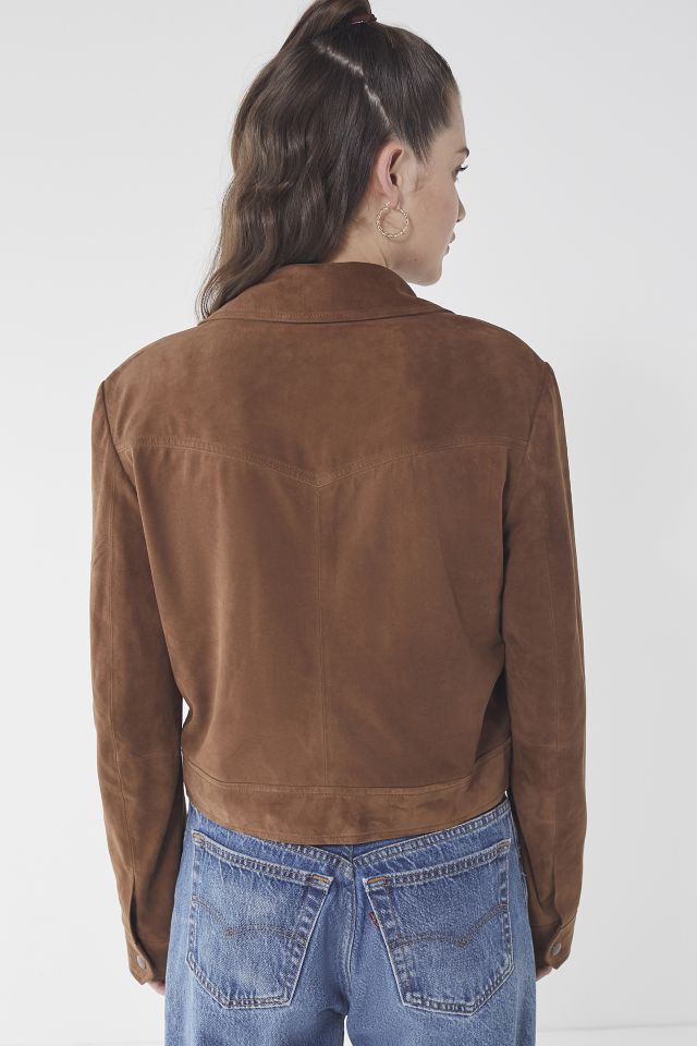 UO Birds Of A Feather Suede Gas Jacket  #2