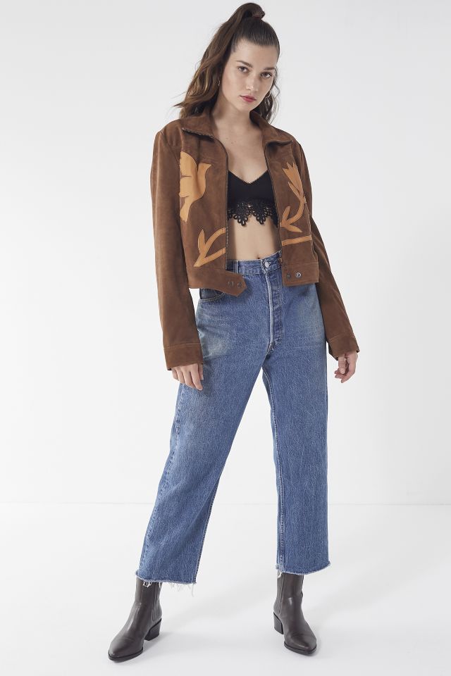 UO Birds Of A Feather Suede Gas Jacket  #3