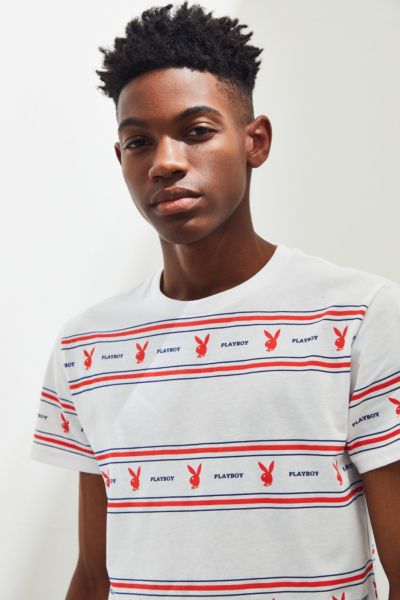 Playboy Stripe Tee | Urban Outfitters