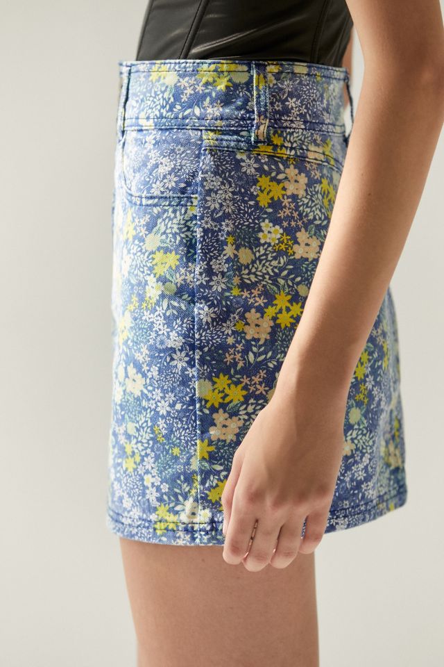 Laura Ashley & UO Denim Double-Button Mini Skirt #1