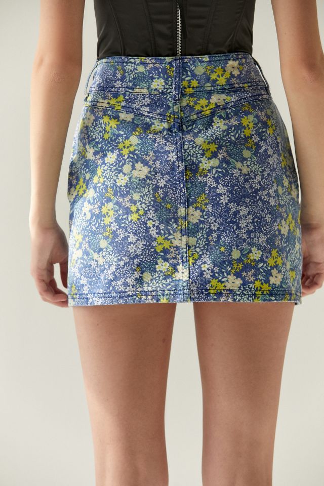 Laura Ashley & UO Denim Double-Button Mini Skirt #3