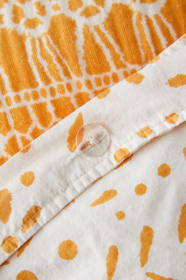 Housse de couette en gaze froissée motif carrelage Eva #4