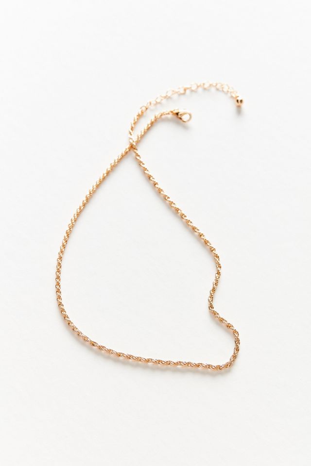 Collier à chaîne en corde minimaliste #1