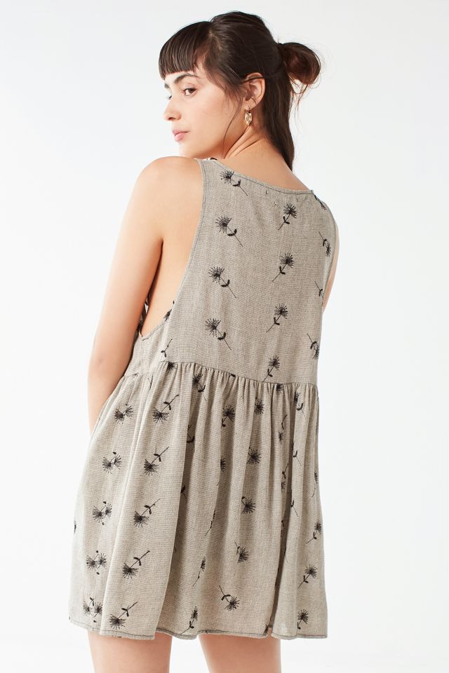 Urban Renewal Remnants Embroidered Floral Babydoll Dress #1