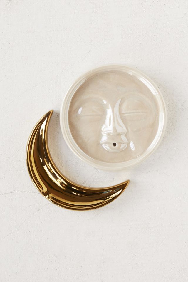 Man On The Moon Incense Holder + Ashtray Set #1
