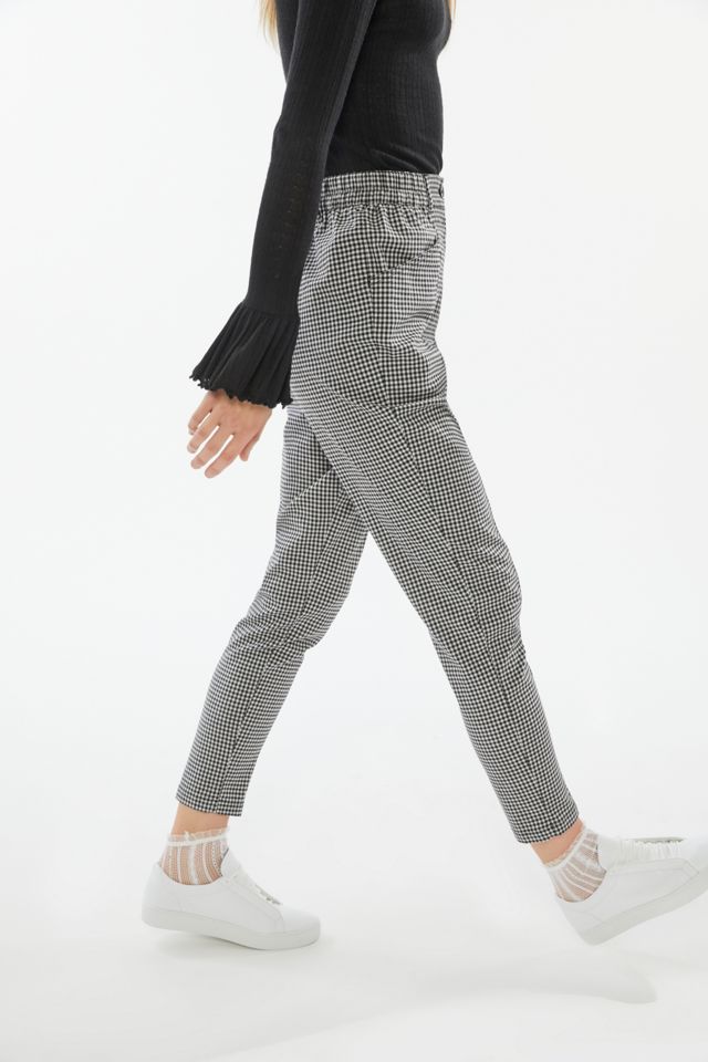 UO Plaid Tapered Mom Pant #2
