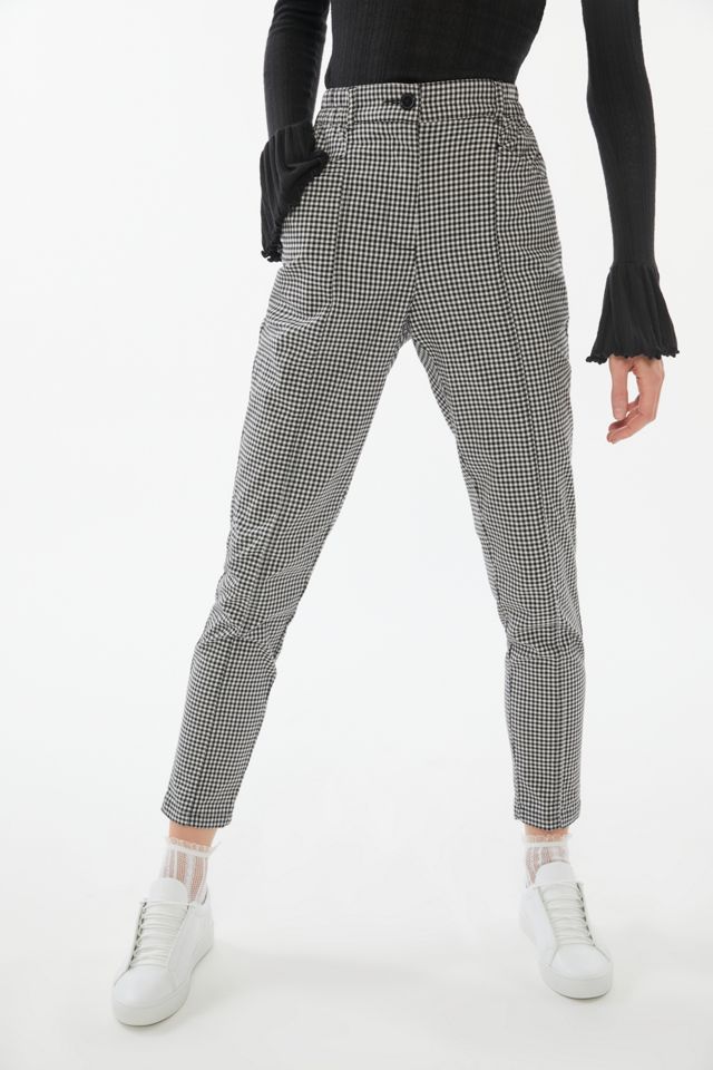 UO Plaid Tapered Mom Pant #3