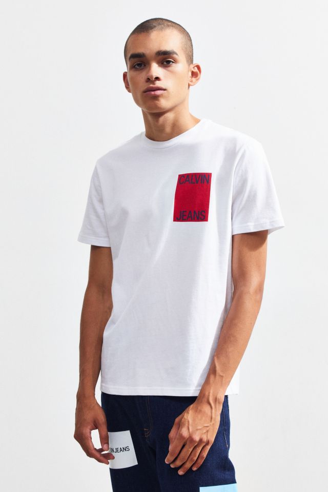 Calvin Klein Stacked Logo Tee | Urban Outfitters