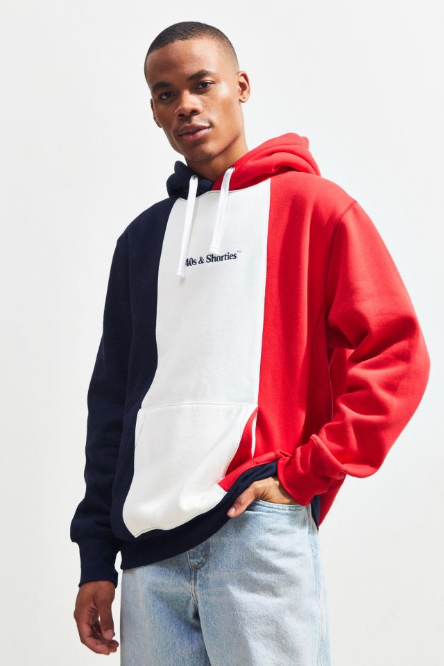 40s & Shorties Colorblock Hoodie Sweatshirt | Urban Outfitters