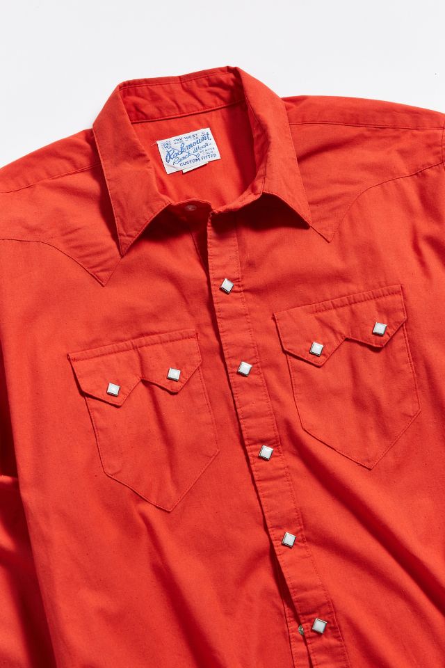 Vintage Rockmount Red Western Shirt #1