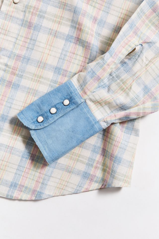 Chemise Western Vintage Levi's à Carreaux + Denim #1