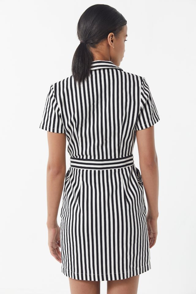 UO Striped Canvas Utility Dress #2