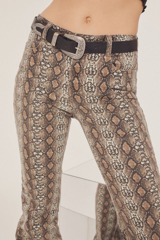 BDG Mid-Rise Stretchy Flare Jean – Snakeskin #2