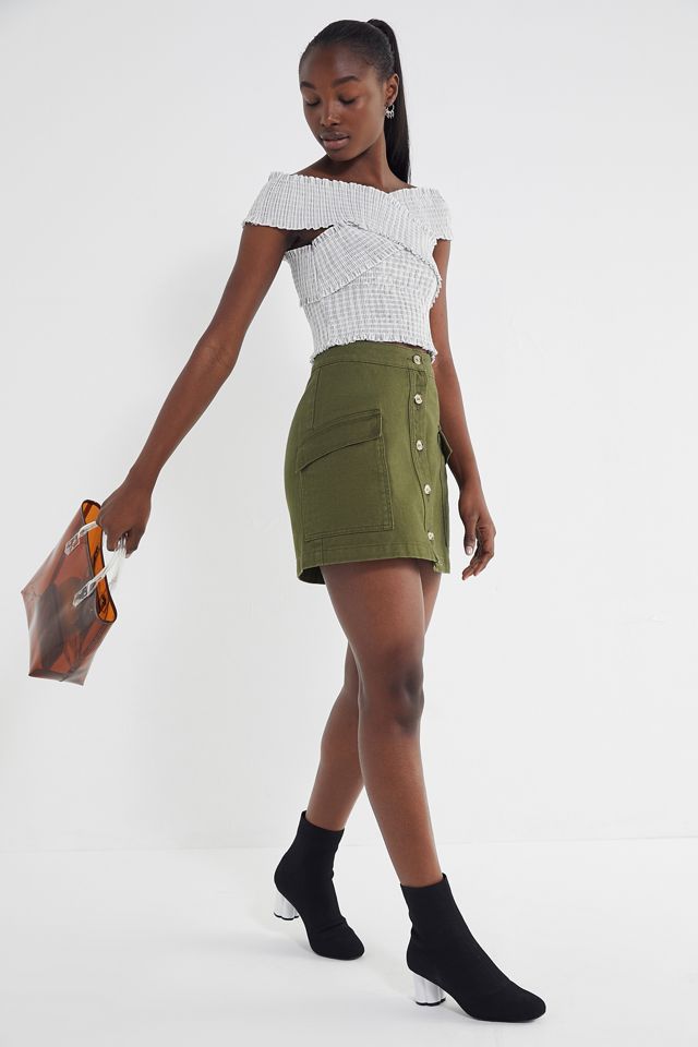 BDG Pocket Button-Front Skirt #2