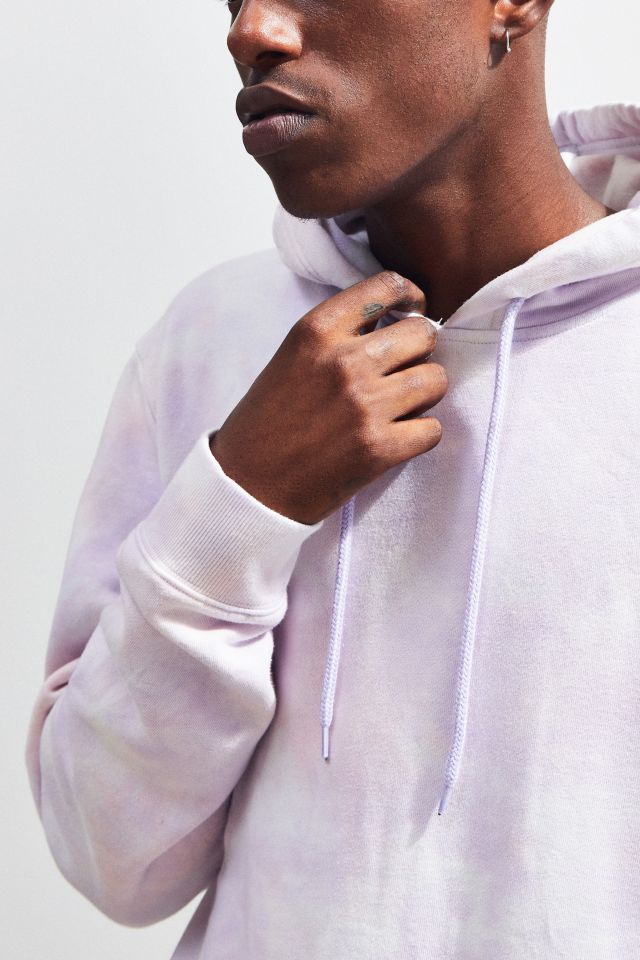 Urban Outfitters Physics Pigment Dye Hoodie Sweatshirt in Pink for Men