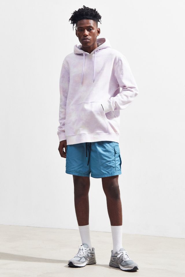 Urban Outfitters Physics Pigment Dye Hoodie Sweatshirt in Pink for Men