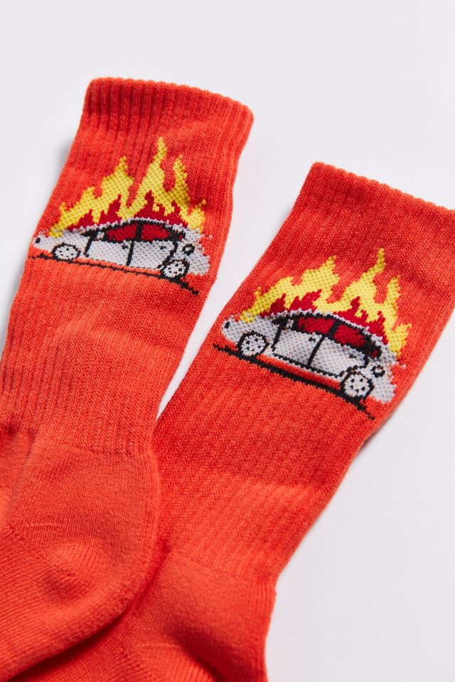 Skate Mental Fire Crew Sock #2