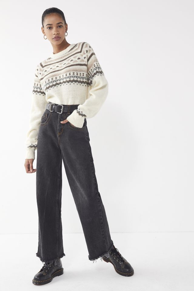 Urban Renewal Remade Fair Isle Cropped Sweater #3