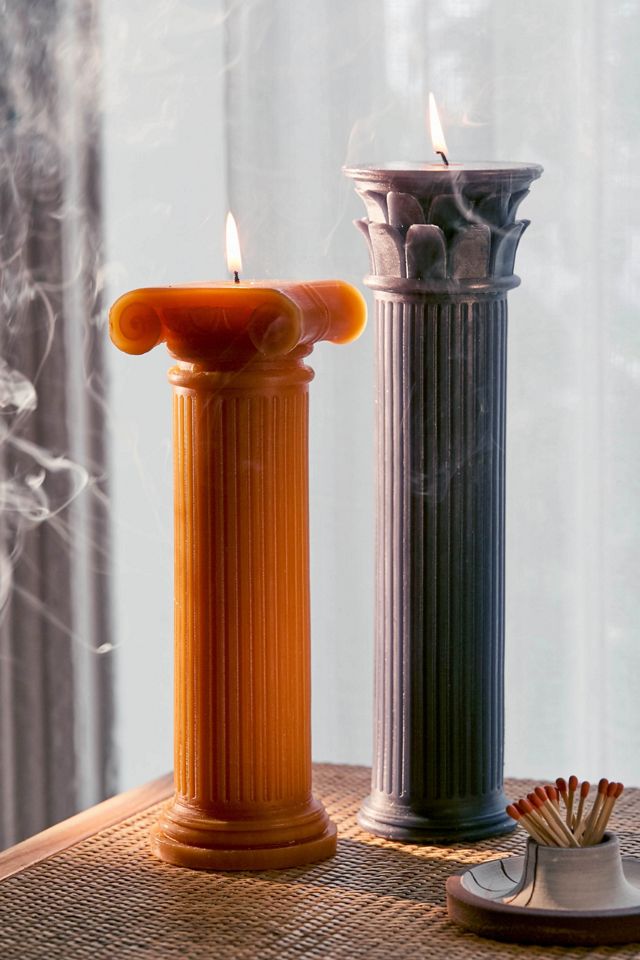 DOIY Design Hestia Blue Column Candle #3