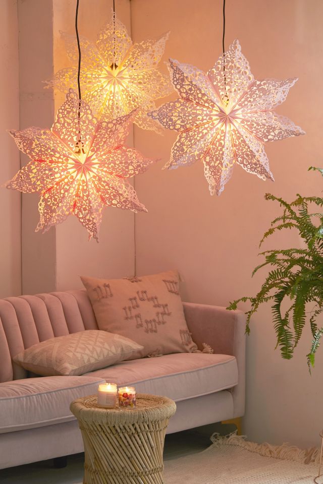 Lacy Cutout Star Paper Lantern #3