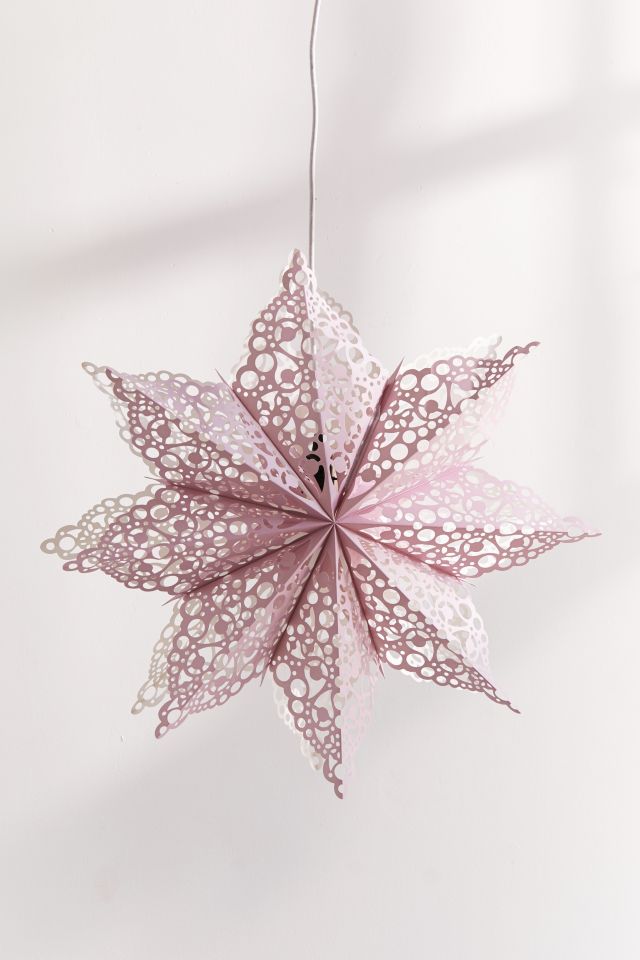 Lacy Cutout Star Paper Lantern #1
