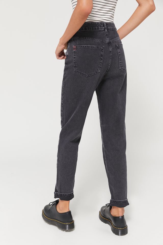 BDG High-Waisted Mom Jean – Washed Black Denim | Urban Outfitters