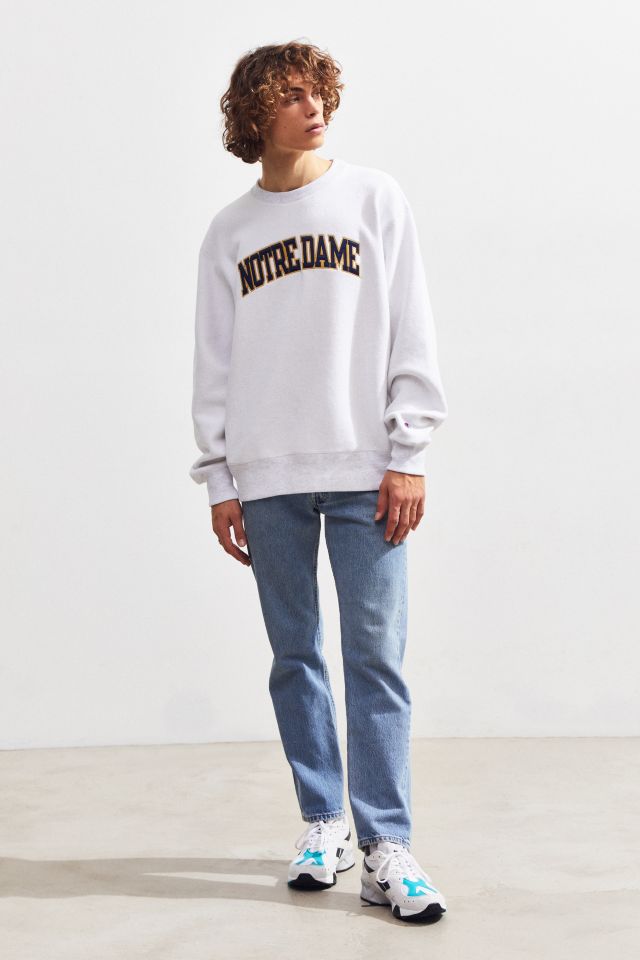 Champion UO Exclusive University Of Notre Dame Inside Out Crew-Neck Sweatshirt #5